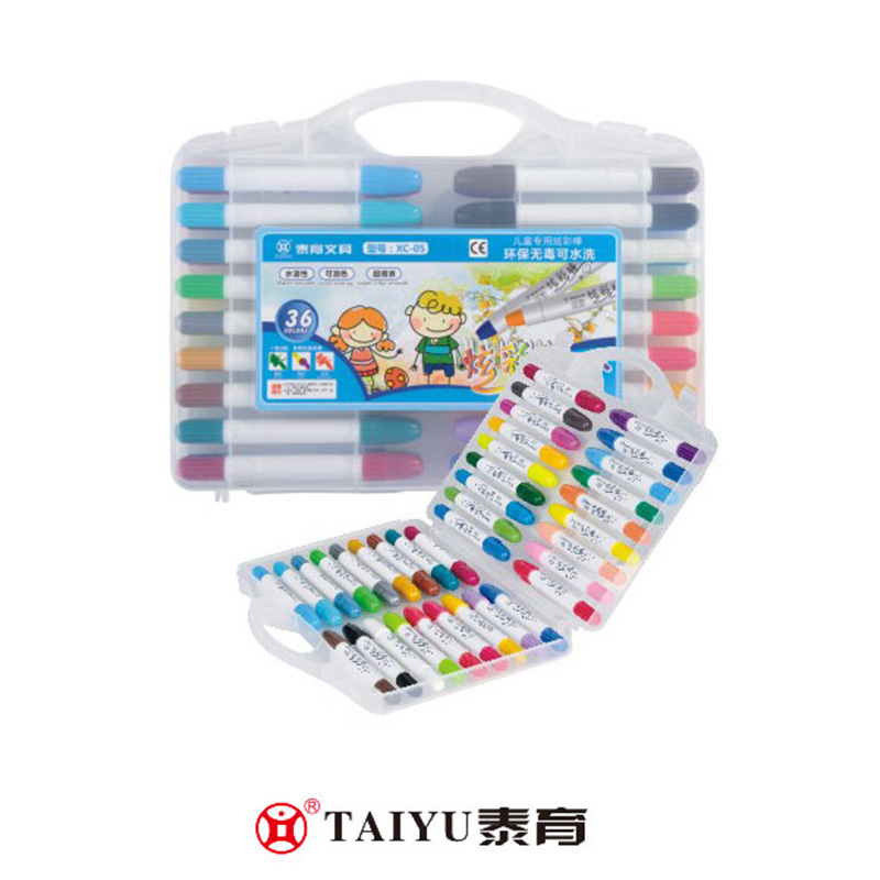 Gli studenti utilizzano i pastelli 36 colori in scatola Pp Il colore completo può essere personalizzato Color Crayon-XC 05