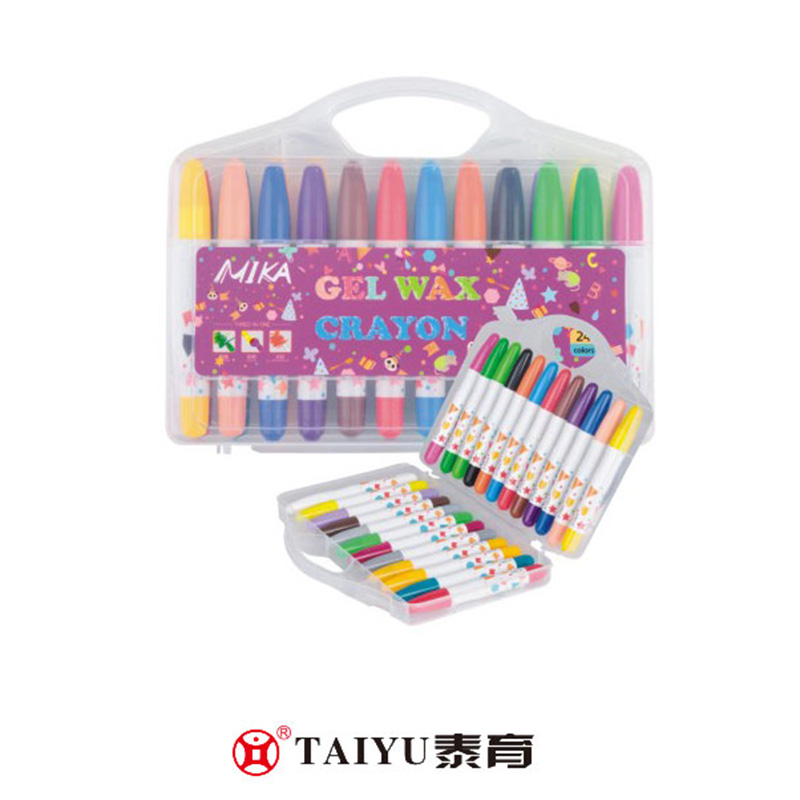 Gli studenti utilizzano Crayon 24 colori in scatola Pp Smooth Painting Crayon-XC 02